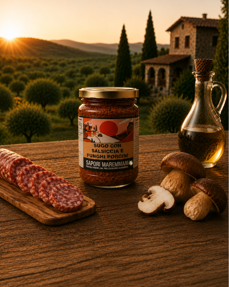 Sugo salsiccia e funghi porcini