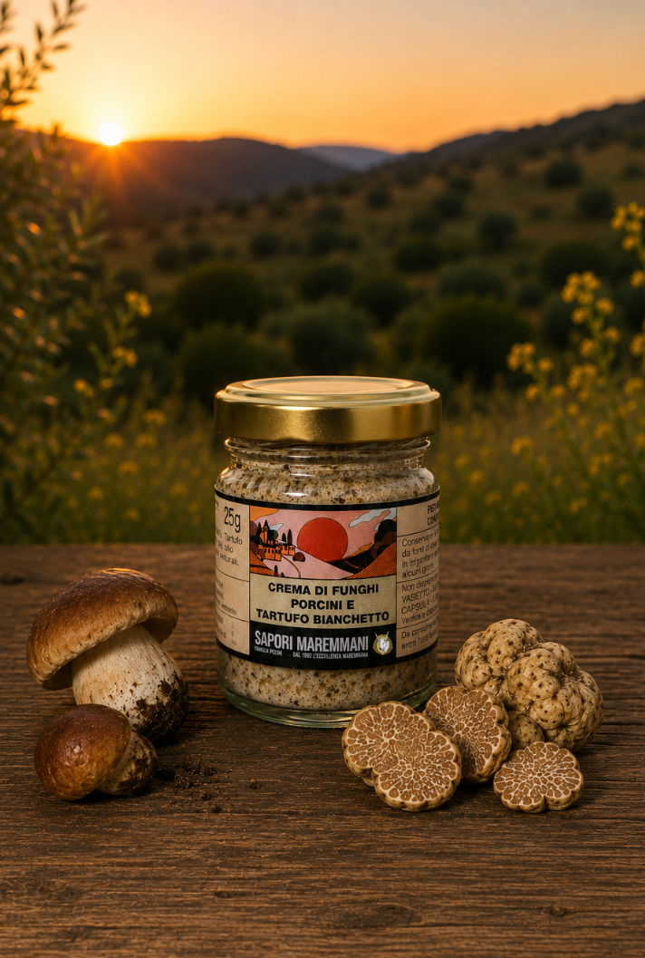 Crema ai funghi porcini e tartufo bianchetto
