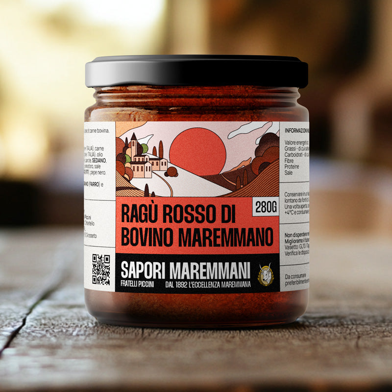 Ragù rosso di bovino allevato in maremma